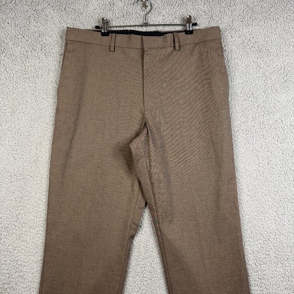 Banana Republic Pants Mens Size 33x32 Brown Straight Fit Wrinkle Resistant Chino - Picture 1 of 11
